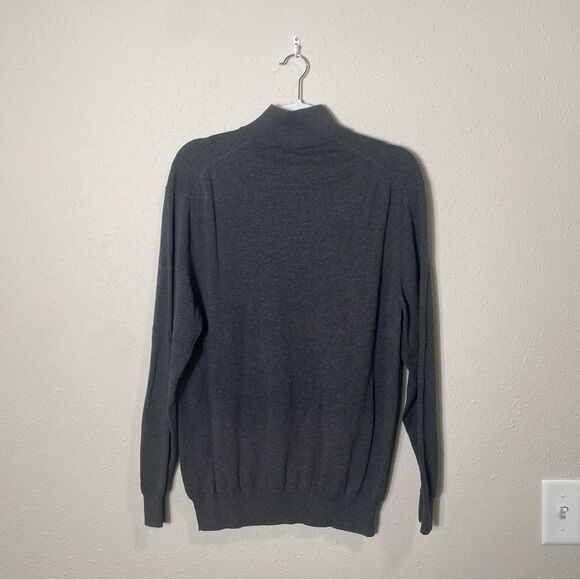 Joseph A Bank Traveler 100% Pima Cotton Quarter Zip Sweater Men's Size XL - Picture 7 of 12